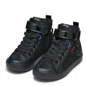 Geox x Disney Gisli Minnie Mouse Black/Holographic High Top Sneakers Size 4 US